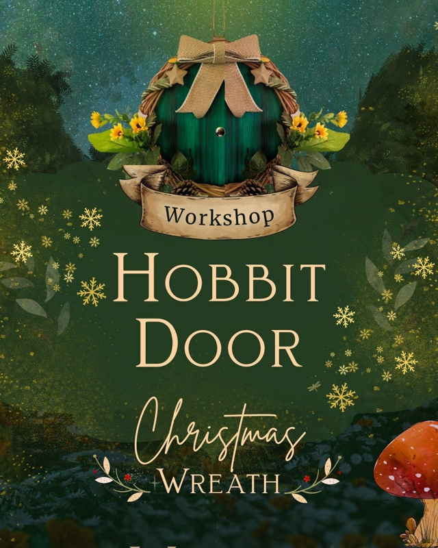 Hobbit Door Christmas Wreath Workshop (Nov 27 6.30pm-8.30pm)